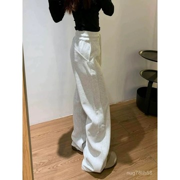【台灣出貨】秋冬長褲 女生長褲 加厚加絨褲子 女生闊腿褲 春秋褲子 遮肉顯瘦褲子 休閑百搭褲子 長褲女 美式百搭褲