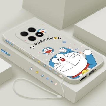 適用oppoA5手機殼5G新款oppo a5活力版液態硅膠軟殼PKV110鏡頭全包防摔保護套PKQ潮男女生創意卡通時尚藍胖子