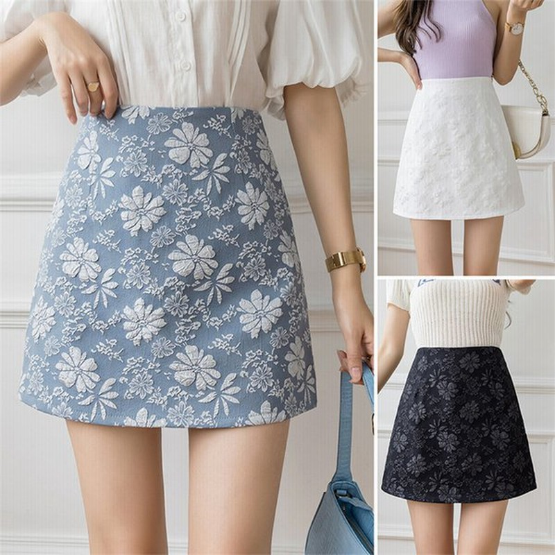 レディース ミニスカート ショート タイトスカート 花柄 白黒 パーティー 夏 女の子 ボトムス 通販 Lineポイント最大0 5 Get Lineショッピング