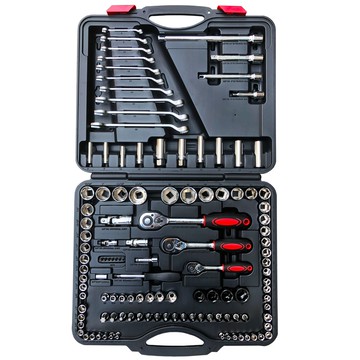 120件 套筒扳手全套組　套筒公制及英制   扳手【Vulcanus】