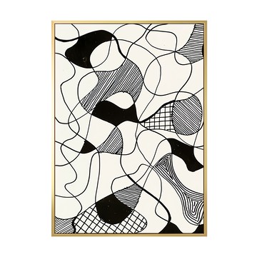 自由狂想曲II  59.4 x 42cm  金色