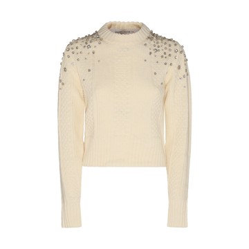 Golden Goose - Cream Virgin Wool Journey Sweater