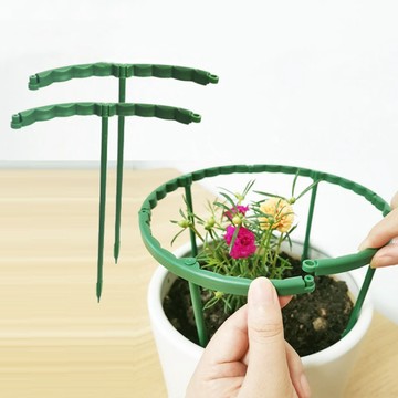 台灣出貨【花盆防倒支架】蟹爪支架 蘭花 植物 防護架 盆栽 支撐桿 植栽 園藝