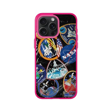 iPhone 15 Pro Max Clear 粉漾桃 - NASA - Astronaut Suit - Insignia Patches