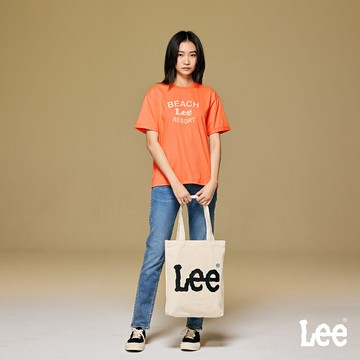 Lee 409 彈性中腰修身小直筒牛仔褲 女 中藍洗水 LB417034858