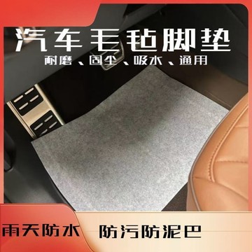 🔥臺灣出貨🔥一次性腳墊 汽車毛氈腳墊 加大腳墊 雨天免洗車 通用加厚環保吸水防水防污泥巴 50*40CM