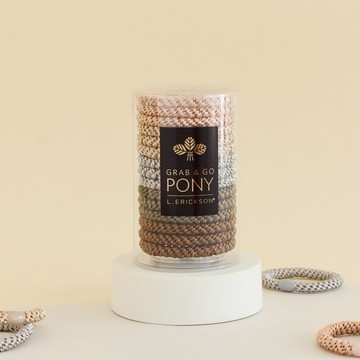 快速出貨⚡ (ﾉ≧∀≦)ﾉ🎁射手座生日快樂 ｡˚♡【L. ERICKSON 官方旗艦】粗版 彈力髮圈桶 15入 〈寂靜森調〉