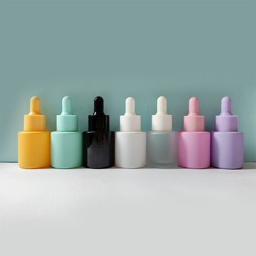 馬卡龍滴管瓶 20ml 原液精油瓶 彩色玻璃分裝瓶 滴管瓶 滴管精油瓶 磨砂原液瓶