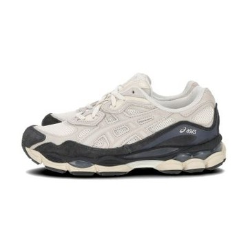 Asics Gel-Nyc 男鞋 女鞋 米灰黑色 麂皮 復古 老爹鞋 運動 休閒鞋 1203A383-111
