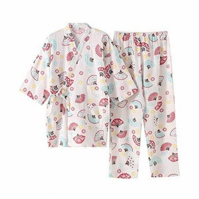 Sisoftly シソフトリー レディース 甚平 かわいい花柄 ガーセ 100 綿 パジャマセット 五分袖 前開き 春夏用 無地 作務衣 女性の しじら織り 2点セット浴衣 M 通販 Lineポイント最大get Lineショッピング