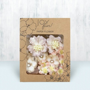 迷人的立體花朵組合包-淡淡秋風色系