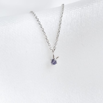 堇青石925純銀兔子項鍊