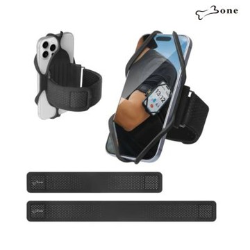 【Bone 蹦克】跑步手機綁 3-套組全尺寸 (跑步周邊 手機周邊 手機配件 通用型運動手機臂套配件)