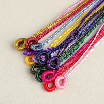 71號玉線拉環線圈半成品手工DIY手鏈項鏈吊墜小滴溜繩子可過小孔