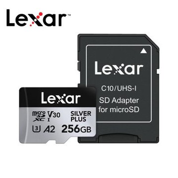 Lexar 雷克沙 Silver Plus MicroSDXC UHS-I(U3) A2 256G記憶卡