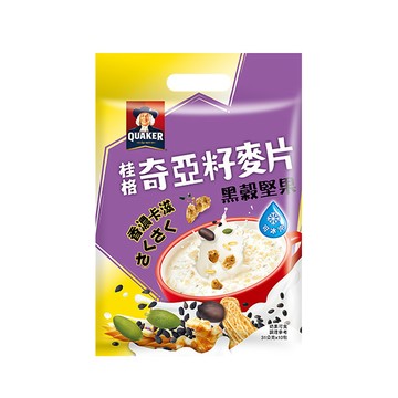 桂格 奇亞籽麥片黑穀堅果袋裝31gX10包[滿2件+1元多1件活動商品，請勿直接購買]