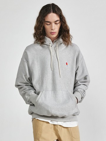 Parrot Wappen Heavy Sweat Hoodie Melange 3%