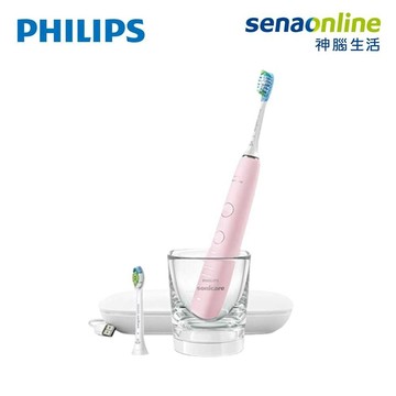 【神腦生活】[贈4入刷頭]PHILIPS飛利浦 Sonicare煥白閃耀智能鑽石音波電動牙刷 粉鑽 HX9912/40