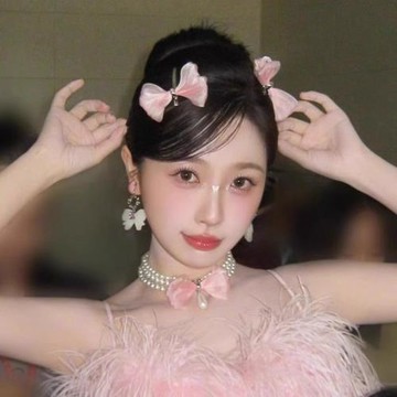 虞書欣同款粉色蝴蝶結發夾高級感精致可愛甜美鴨嘴夾頭飾2025新款