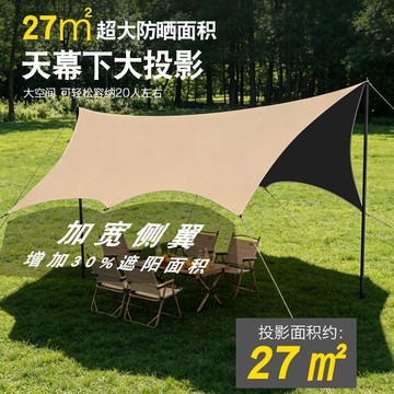 【戶外露營天幕帳篷】野外遮陽蓬 速搭天幕 防曬防雨防紫外線 野餐裝備 露營帳篷 天幕帳篷 帳篷天幕 露營天幕