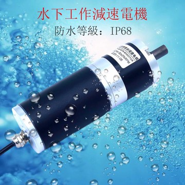 45行星IP68防水電機防塵防腐水下直流減速正反轉調速快慢24V電機[DD2310001]