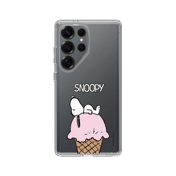 Galaxy S25 Ultra Clear 透明 - 史努比 Snoopy - 冰淇淋甜筒