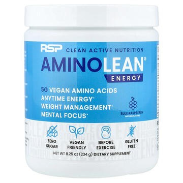 RSP Nutrition, AminoLean，藍樹莓味，9.52 盎司（270 克）