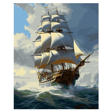 ArtLife 藝術生活 DIY 數字油畫 含框 DT167 50 x 40cm  1組  破浪前行