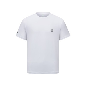 K-SWISS 運動短袖 MS JACQUARD T 圓領 上衣 男款 白色 1012065-101