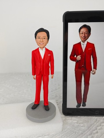老公 爸爸 生日禮物訂製 客製化 人偶 公仔 似颜绘 照片紀念 擺飾