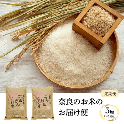 奈良のお米のお届け便　5kg×1年分
