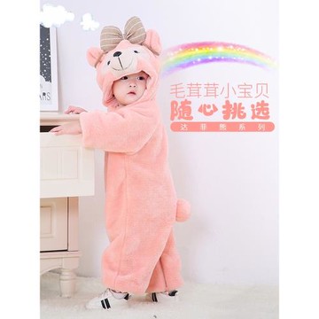 嬰兒連體衣秋冬加厚女寶寶衣服冬季春秋棉服套裝新生兒外出服抱衣