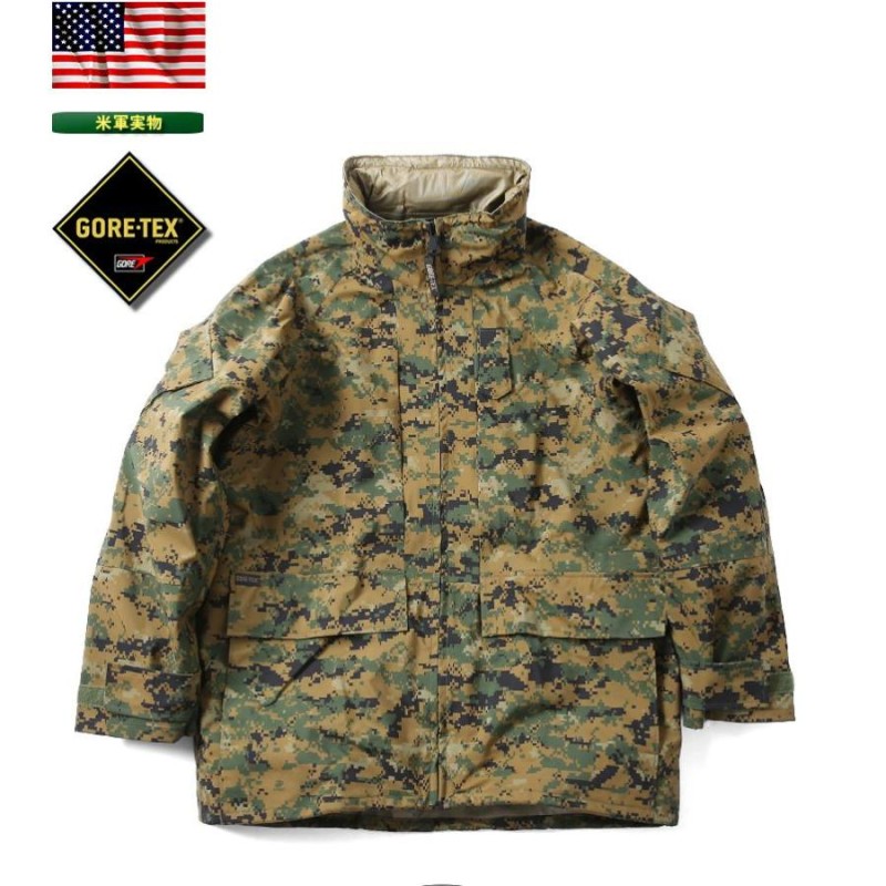 実物 新品 米海兵隊(U.S.M.C.) ECWCSゴアテックスパーカー WOODLAND 