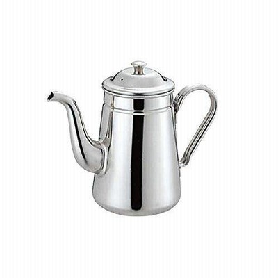 日本製 18-8 コーヒーポット 細口 ＃13（1600cc） ［ステンレスポット