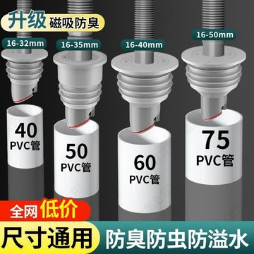 🔥臺灣24H🔥下水道防臭密封圈 防臭神器 洗衣機排水密封圈 防臭地漏芯 廚房排水管 防蟲 防倒灌 防滲 防溢水蓋 漏防臭