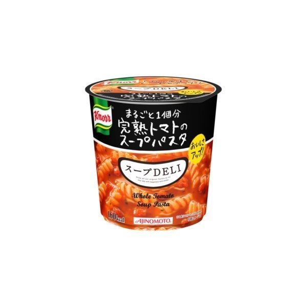 〔まとめ買い〕味の素 クノール スープDELI 完熟トマトのスープパスタ 41.9g×18カップ（6カップ×3ケース）〔代引不可〕