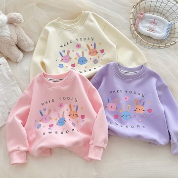 Mimo⭐寶寶童裝打底休閒長袖春秋體恤上衣女童韓範衛衣中大童