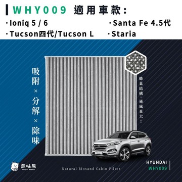 無味熊│氣濾網 現代-Ioniq 5/6、Santa Fe 4.5代、Staria、Tuc、