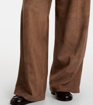 'S Max Mara Brando high-rise suede wide-leg pants
