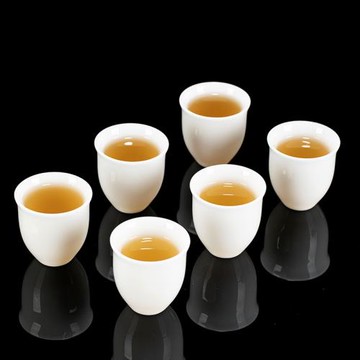 鈺銓龍門 上釉陶瓷茶杯德化羊脂玉瓷冰種功夫茶具喝茶品茗客人杯
