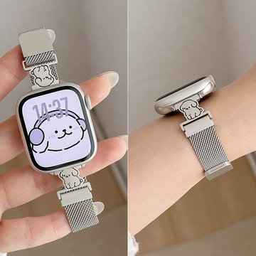 ins星光金屬磁吸錶帶 適用於 Apple watch 蘋果iWatch錶帶 手腕錶帶