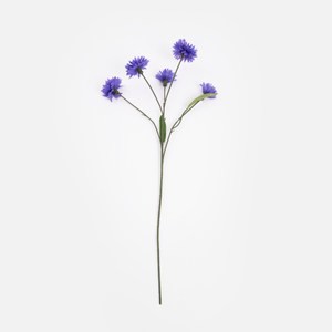 查莉擬真花插矢車菊61cm 靛藍