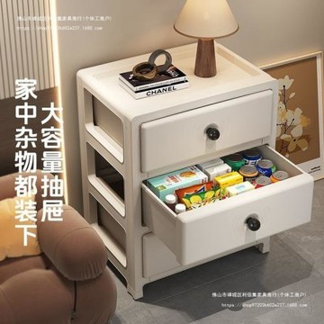 抽屜式收納柜多層玩具書籍帶輪儲物柜客廳雜物整理廁所防水置物架