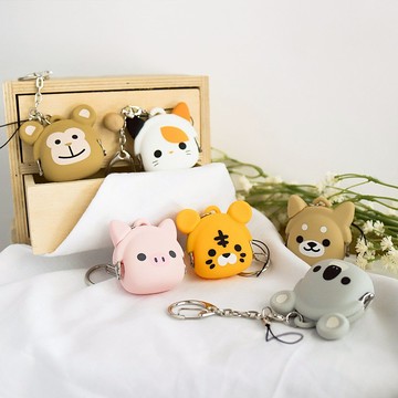 mimi POCHI-Bit Friends 動物系列矽膠口金吊飾包