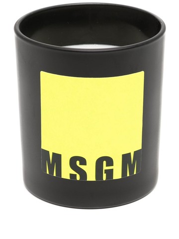 MSGM - logo-print citronella candle (250g) - unisex - paraffin/Glass Fiber - One Size - Black