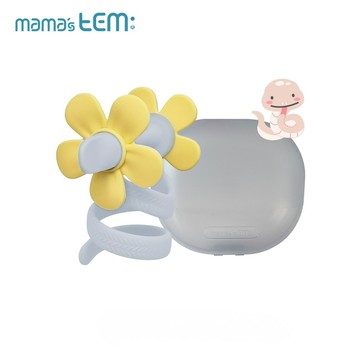 固齒器【小龍捲花迷霧藍-贈輕量泡泡盒】-韓國MAMA's TEM固齒器