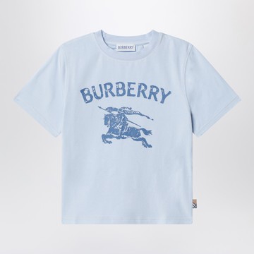 Light blue cotton T-shirt with EKD