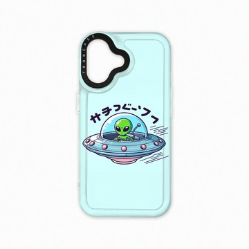 iPhone 16  殼 TRON iPhone 16 ET飛碟外星人系列 太空殼 透白款 手機殼