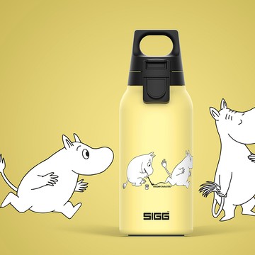 【瑞士SIGG】瑞士百年SIGG x Moomin 輕量保溫瓶 330ml - 嚕嚕米在  塗鴉  SIGG x Moomin H&C ONE Light 0.33ml - flip