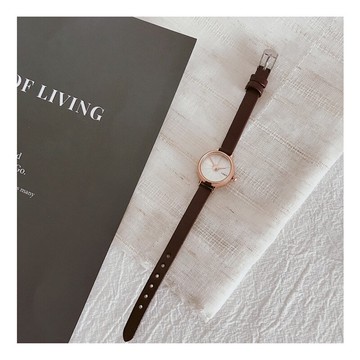 細帶小表盤手表女簡約氣質小巧精致細帶迷你初中學生防水復古